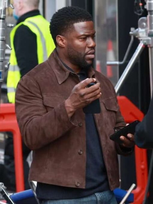 Lift 2024 Kevin Hart Brown Suede Jacket