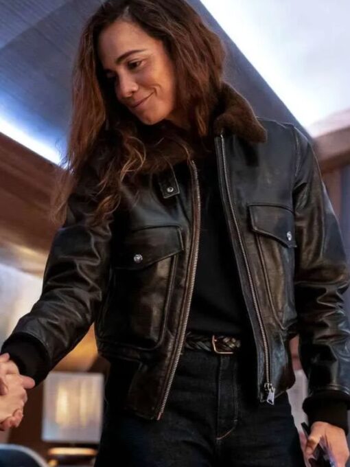 A Murder At The End Of The World Sian Black Leather Jacket