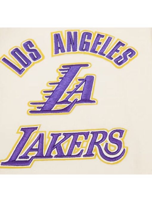 Los Angeles Lakers Cream Retro Jacket
