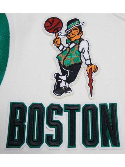 Pro Standard Cream Boston Celtics Retro Jacket