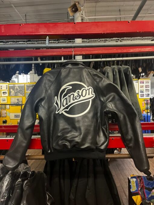 Vanson New York Bomber Leather Jacket