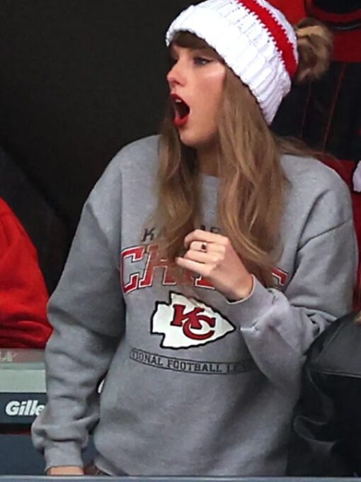 Taylor Swift Kansas City Chiefs Grey Sweatshirt