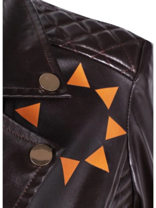 Echo 2024 Alaqua Cox Brown Leather Jacket