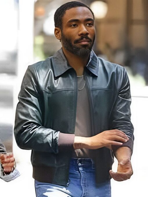 Donald Glover Mr and Mrs Smith 2024 Leather Jacket