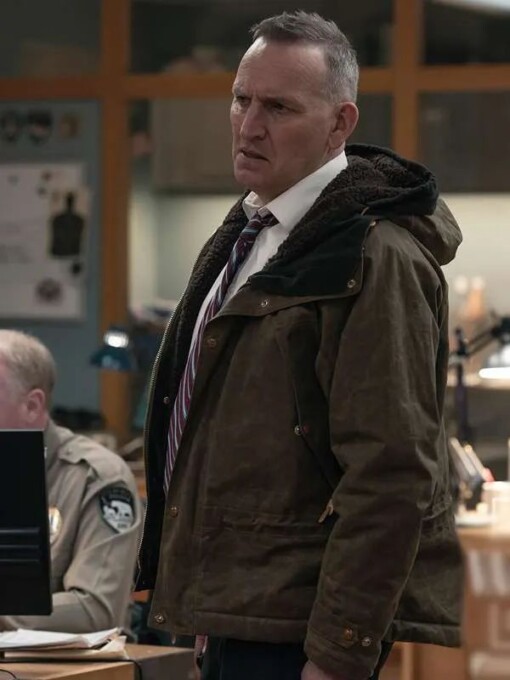True Detective Ted Corsaro Brown Hooded Jacket