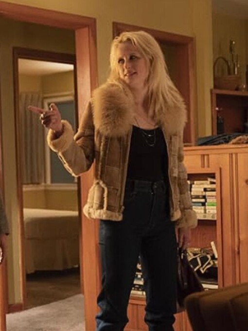 True Detective Lucy Purcell Suede Leather Jacket