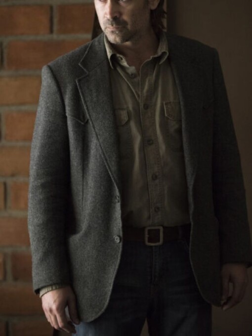True Detective Colin Farrell Grey Blazer