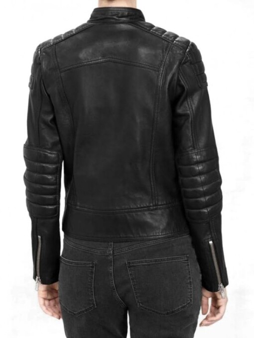 Doctor Who Clara Oswald Black Leather Jacket