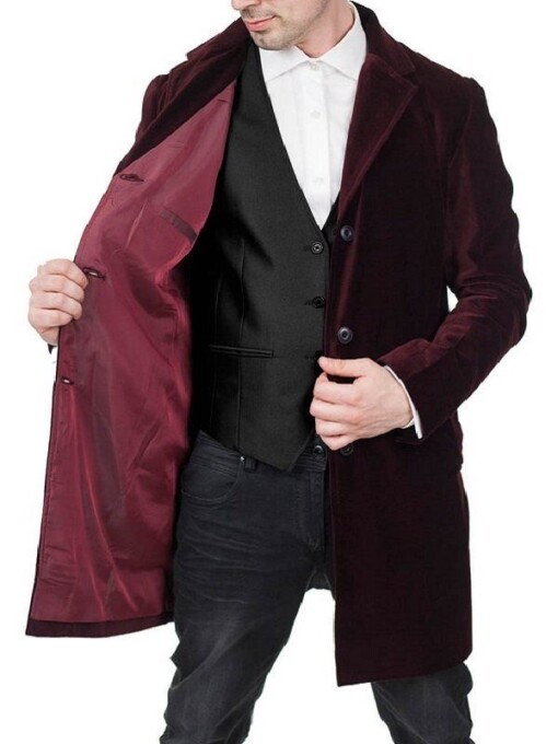 Doctor Who 12th Doctor Maroon Coat