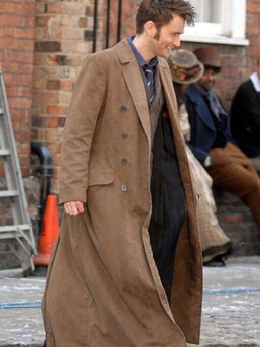 Doctor Who 10th Doctor Brown Trench Coat