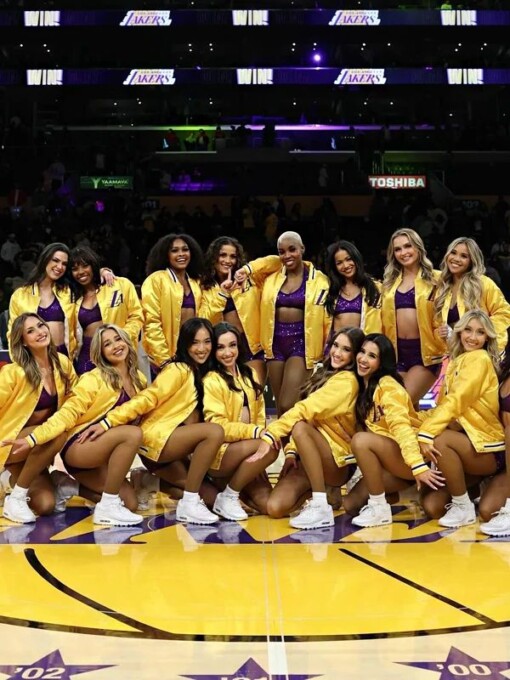 Lakers Girls Yellow Varsity Jacket