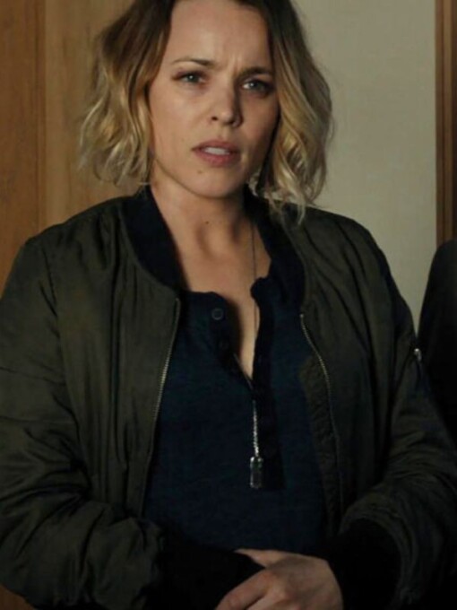True Detective Rachel McAdams Green Bomber Jacket