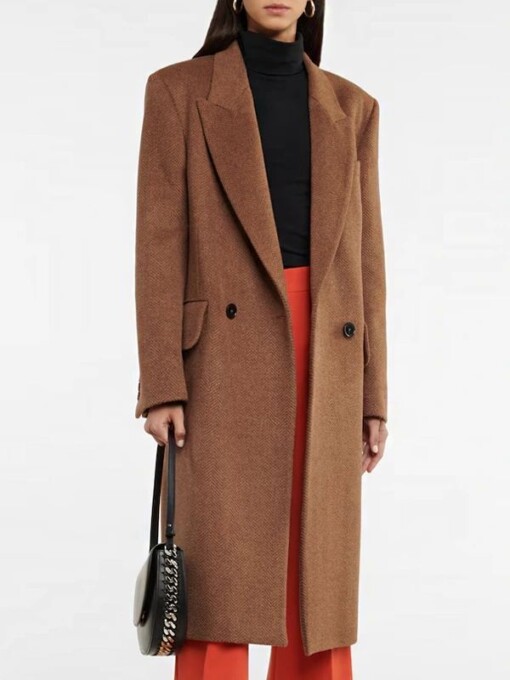 Taylor Swift NYC Chic Brown Trench Coat