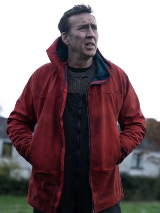 Arcadian Nicolas Cage Red Hooded Jacket