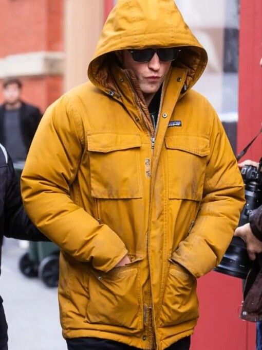 Robert Pattinson Yellow Hooded Jacket