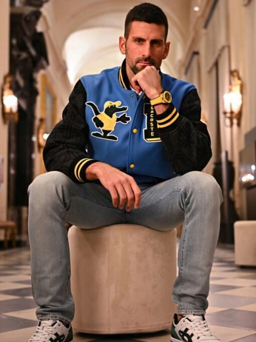 Novak Djokovic Lacoste Varsity Jacket