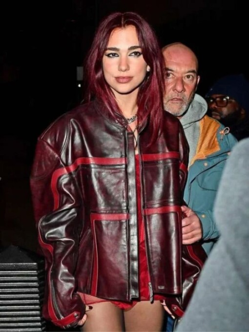 BRIT Awards Dua Lipa Leather Jacket