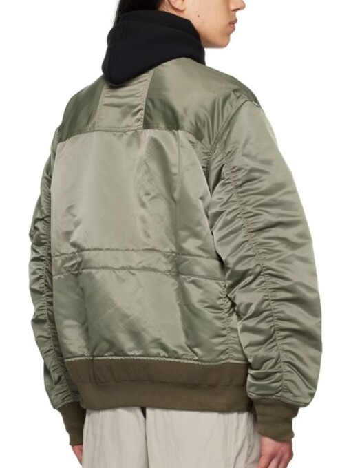 All American Tamia Cooper Green Bomber Jacket