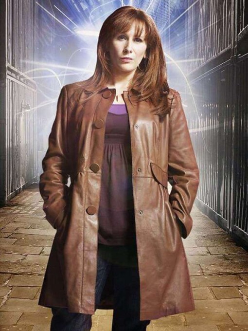 Doctor Who Donna Noble Brown Leather Coat