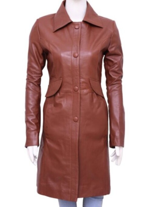 Doctor Who Donna Noble Brown Leather Coat