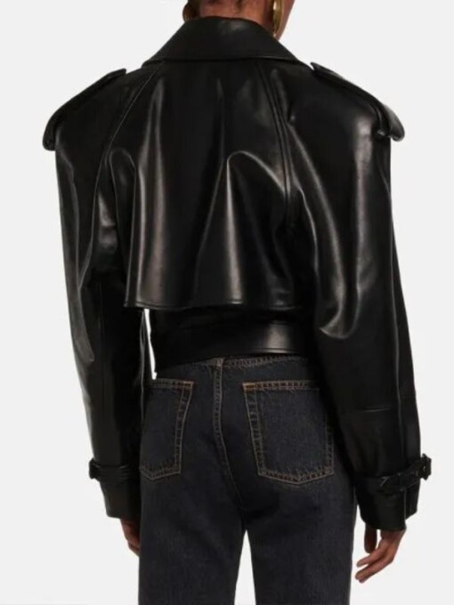 American Horror Story Siobhan Corbyn Cropped Leather Jacket