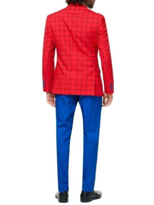Spider Man Far From Home Red Tuxedo Blazer