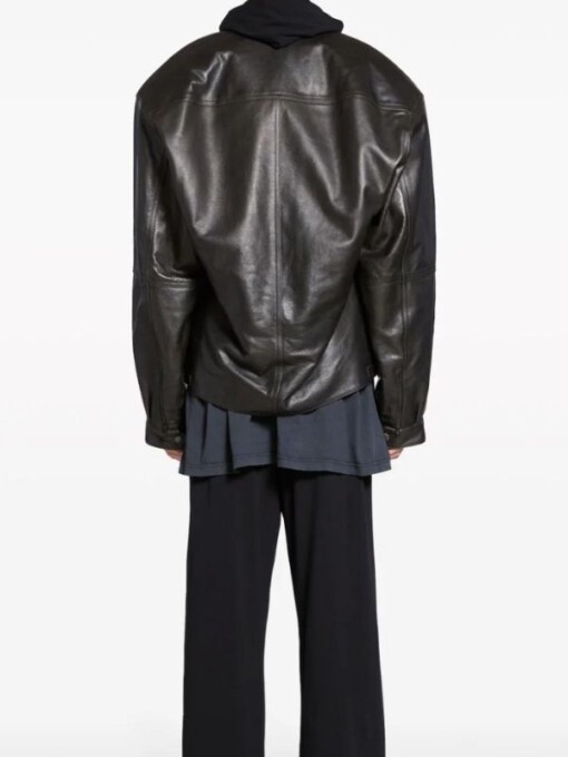 Yazawa in Beverly Hills Hailey Bieber Black Leather Jacket