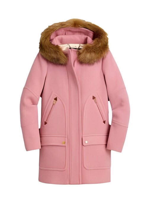 General Hospital Willow Tait Pink Fur Coat