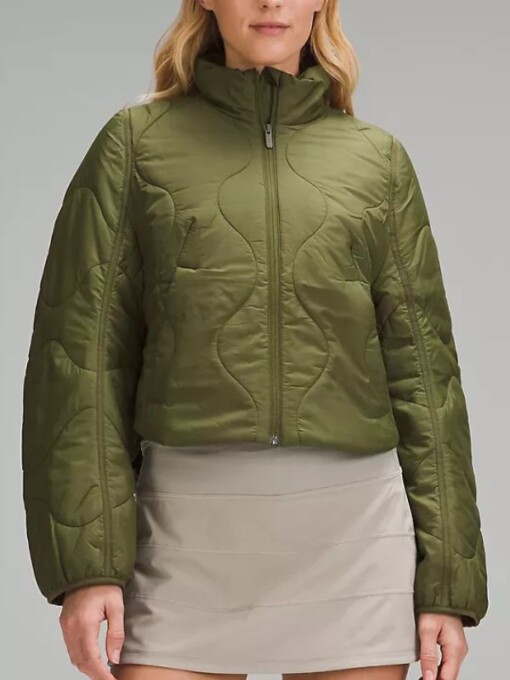 Will Trent Amanda Wagner Green Quilted Jacket