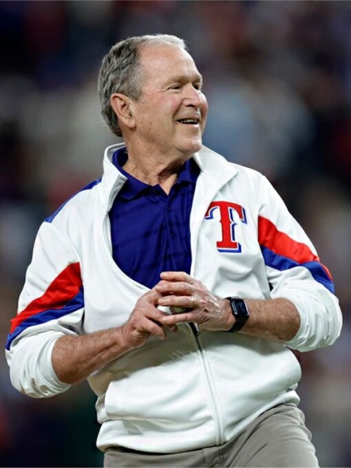 World Series Texas Rangers George W Bush Jacket