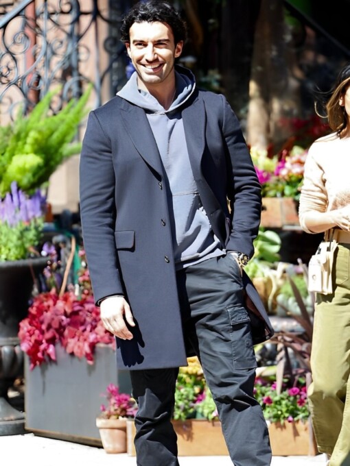 Justin Baldoni It Ends With Us Black Trench Coat