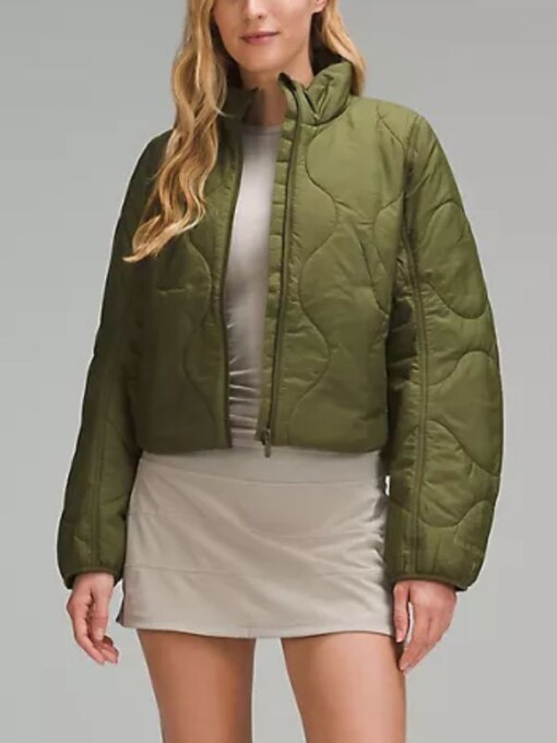 Will Trent Amanda Wagner Green Quilted Jacket