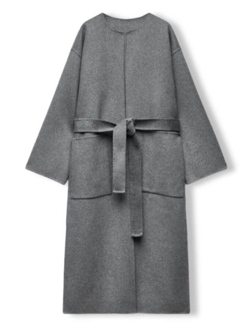 Abbott Elementary Ava Coleman Grey Wrap Coat