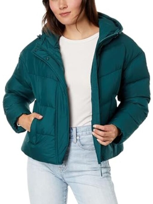 Chicago Fire Miranda Rae Mayo Teal Puffer Jacket