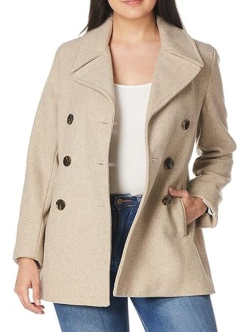 General Hospital Felicia Scorpio Beige Peacoat