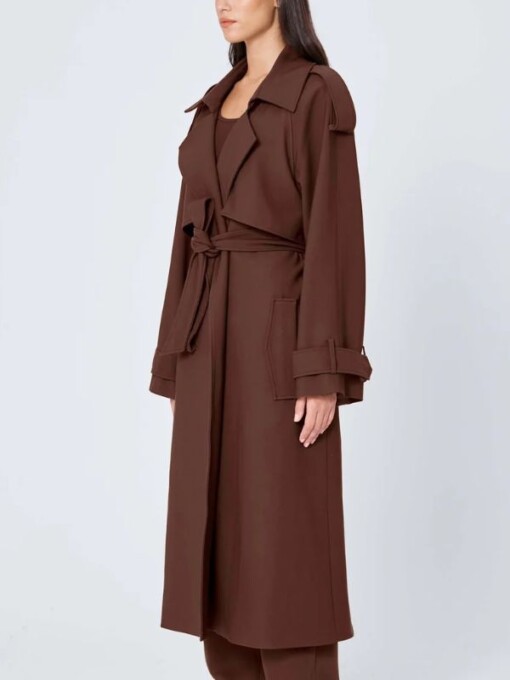 The Young and the Restless Phyllis Newman Brown Trench Coat