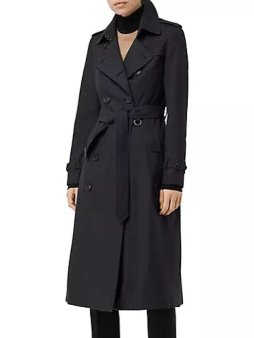 Chicago Med Sharon Goodwin Black Trench Coat