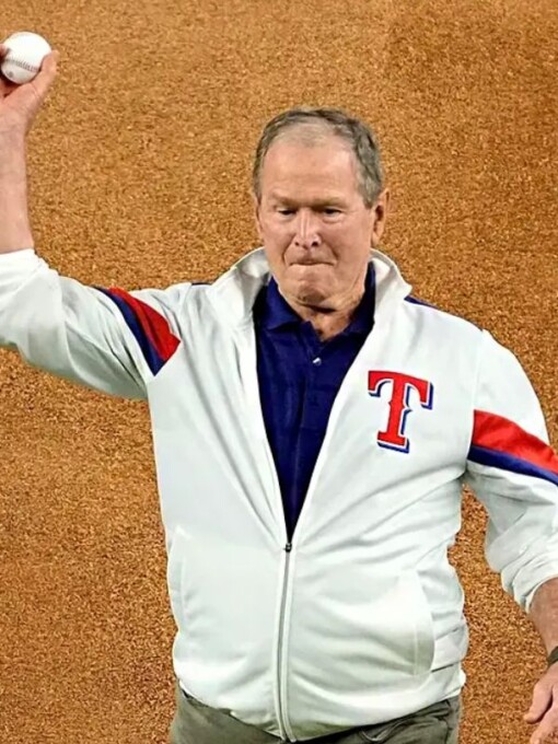 World Series Texas Rangers George W Bush Jacket