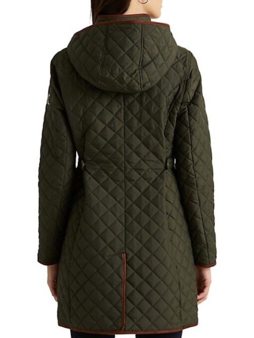 Chicago PD Phoebe Thompson Green Quilted Coat