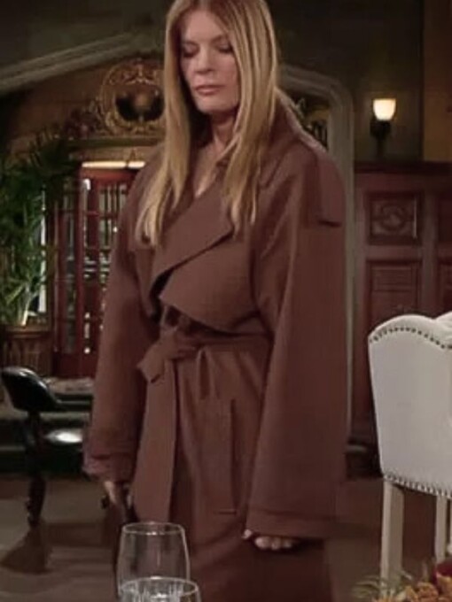 The Young and the Restless Phyllis Newman Brown Trench Coat