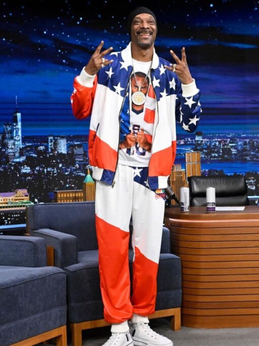 Jimmy Light Up Studio 6B Snoop Dogg USA Flag Tracksuit