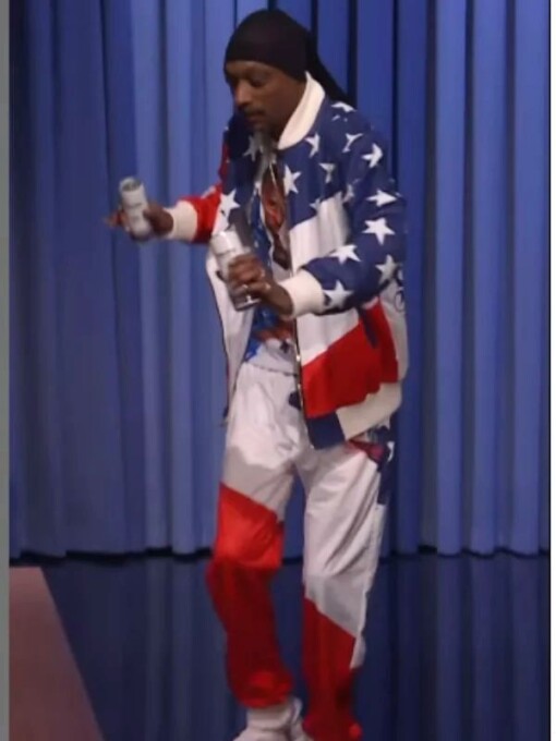 Jimmy Light Up Studio 6B Snoop Dogg USA Flag Tracksuit