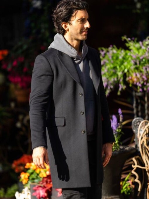 Justin Baldoni It Ends With Us Black Trench Coat