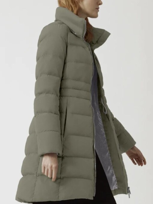 Chicago Med Maggie Campbell Green Puffer Coat