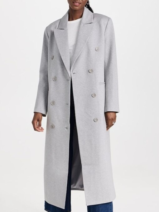 The Kardashians Kris Jenner Grey Coat