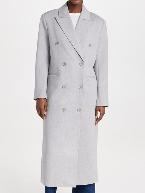 The Kardashians Kris Jenner Grey Coat