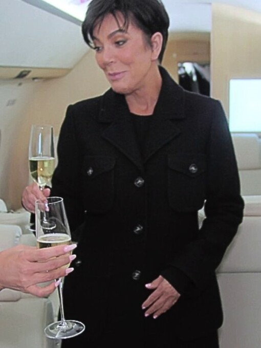 The Kardashians S05 Kris Jenner Black Coat